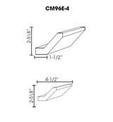 (Crown Molding is straight 2-5/8" TW