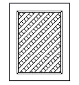 2 pc lattice door option for sink bases. Cabinets sold separately 33TW
