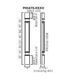 Light Rail Molding 1-1/2"x1"x96" TW