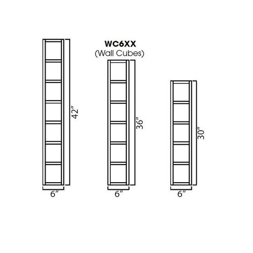 Wall Cube 6"Wx12"Dx36"H AA