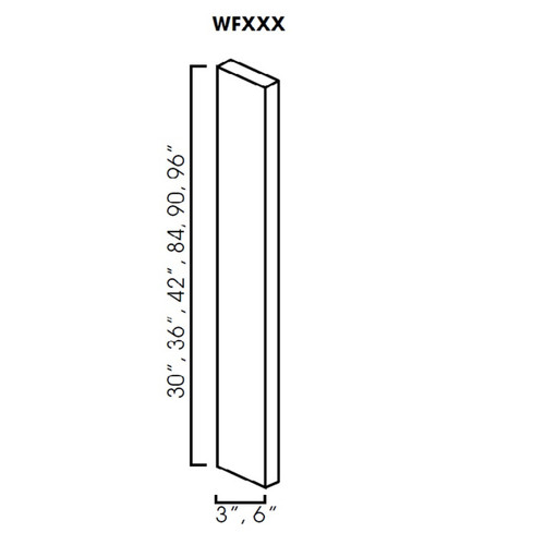 Wall Filler 6"Wx3/4"Dx30"H AH
