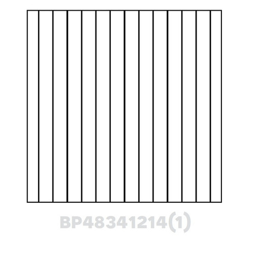 Beaded Panel Finished one side 48"Wx34.5"Hx1/4" AR