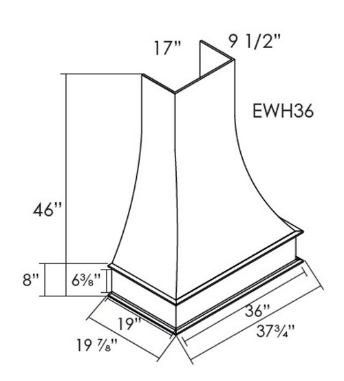 Wood Hood 36"W EWH AW