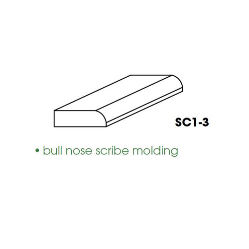 Bull nose scribe Molding 96" AX