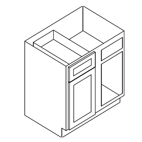 Base Blind Corner * 42"Wx24"Dx34.5"H * Min Pull From: 45"W to 48"W AX