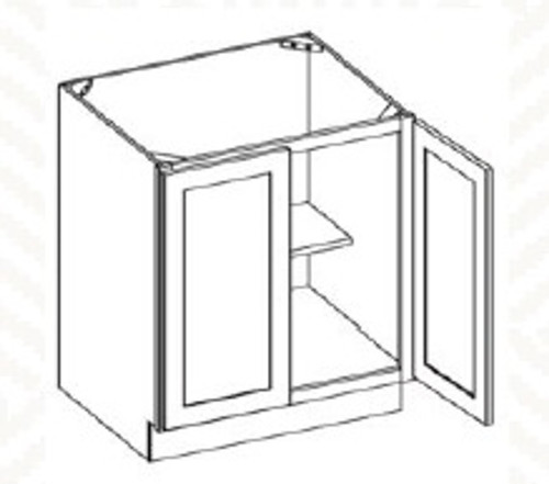 24"W  Full Height Door Base- 24"Wx24"Dx34.5"H * 2 Door AZ