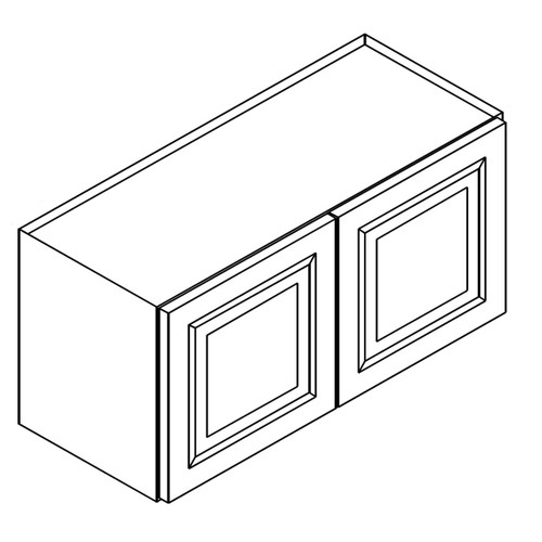 24" Deep Wall Cabinet 36"Wx24"Dx15"H - 2 Doors AZ