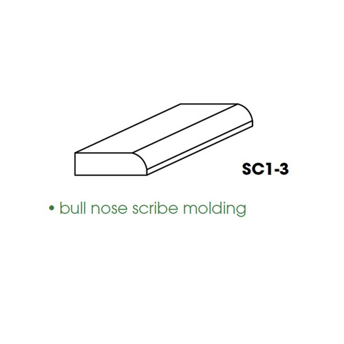 Bull nose scribe Molding 96" GW