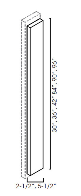 Overlay Filler 5-1/2"Wx3/4"Dx41-1/4"H GW