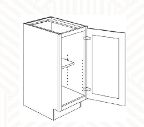 18"W Full Height Base - 18"WX24"DX34.5"H * 1 Door  PD