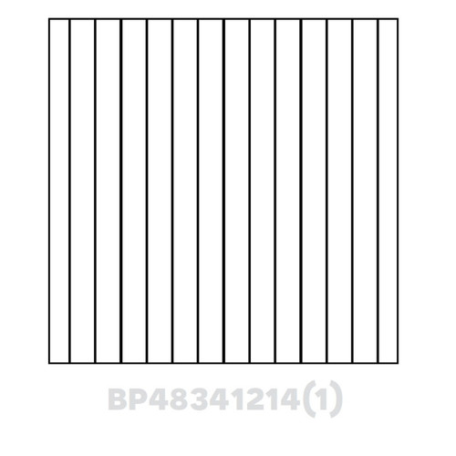 Beaded Panel Finished one side 48"Wx34.5"Hx1/4" PD