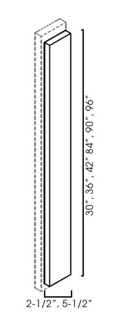 Overlay Filler 2-1/2"Wx3/4"Dx29-1/4"H PR