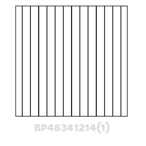 Beaded Panel Finished one side 48"Wx34.5"Hx1/4" SL