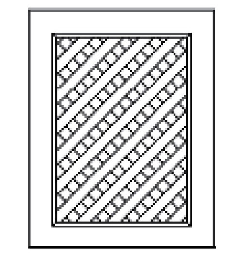2 pc lattice door option for sink bases. Cabinets sold separately 36SL