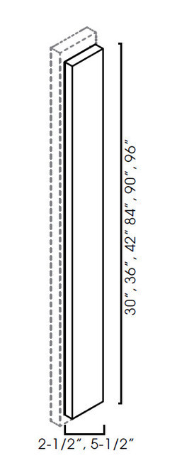 Overlay Filler 2-1/2"Wx3/4"Dx25-1/4"H TQ