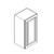 Wall Cabinet 15"Wx12"Dx30"H - 1 Door AG