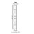 Full leg 3"Wx3"Dx34-1/2"H with 3" Wall Filler AH