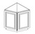 Angle Base Cabinet 24"Wx24"Dx34.5"H AW