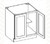24"W Full Height Base - 24"WX24"DX34.5"H * 2 Door  PD