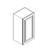 Wall Cabinet 12"Wx12"Dx30"H - 1 Door PH