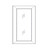 Glass Door for WDC273615 Wall Diagonal Corner Cabinet PR