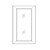Glass Door for W3636 Wall cabinet PS
