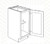Full Height Base - 09"Wx24"Dx34.5"H * 1 Door PW