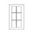 Mullion Glass Door for W1542 Wall Cabinet SL