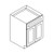 Base - 24"Wx24"Dx34.5"H  2 Doors 1 Drawer TW