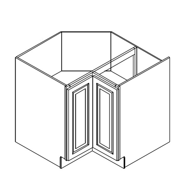 Base Lazy Susan 36Wx24Dx34.5H Fixed EZ reach Shelf AA