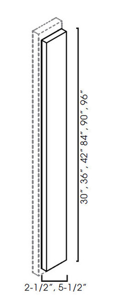Overlay Filler 2-1/2"Wx3/4"Dx78-3/4"H AB