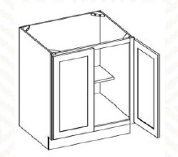 30"W  Full Height Door Base- 30"Wx24"Dx34.5"H * 2 Door AH