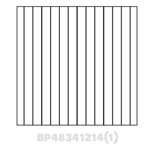 Beaded Panel Finished one side 48"Wx34.5"Hx1/4" AN