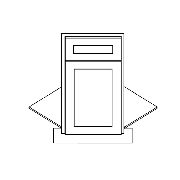 Front frame Door & drawer front floor and toe kick only (NOT FULL CABINET) AR