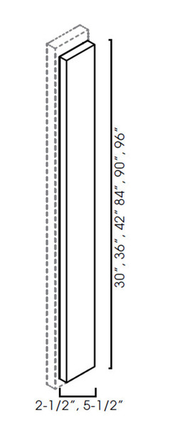 Overlay Filler 2-1/2"Wx3/4"Dx84-1/4"H AW