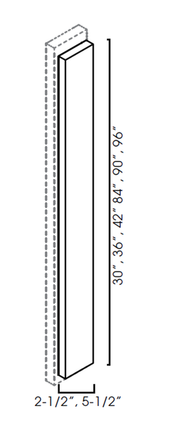 Overlay Filler 2-1/2"Wx3/4"Dx83-1/4"H AZ