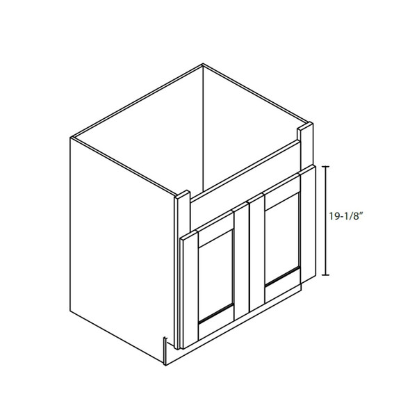 Farm Sink Base 30"Wx24"Dx34.5"H AZ
