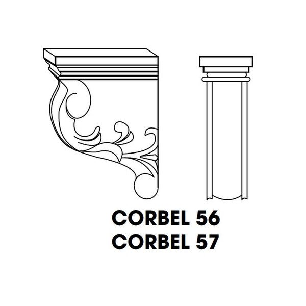 Large Corbel 3"Wx6"Dx9"H GW