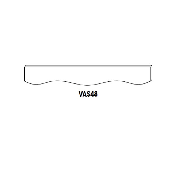 Sculptured Valance - 48"Wx5-1/2"Hx.75"D AZ