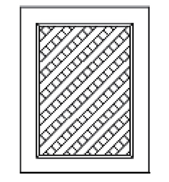 2 pc lattice door option for sink bases. Cabinets sold separately 36GW