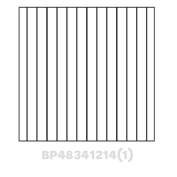 Beaded Panel Finished one side 48"Wx34.5"Hx1/4" PD