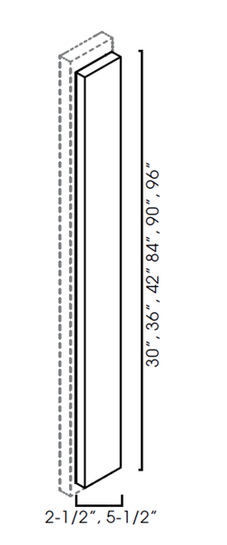 Overlay Filler 2-1/2"Wx3/4"Dx25-1/4"H PR