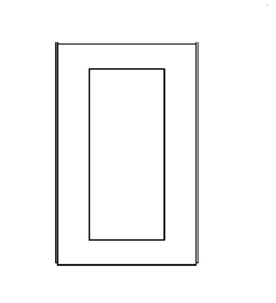 Wall End Decorative Door 11-1/2Wx41-1/4"H PW