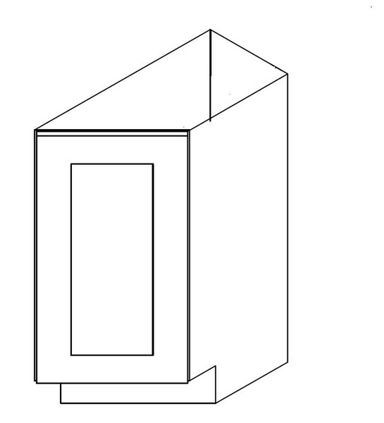 Base Transitional Cabinet 24" to 12" RIGHT PW