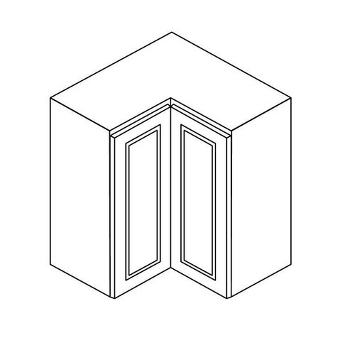 Wall Square Corner Cabinet - 24"Wx12"Dx36"H TW