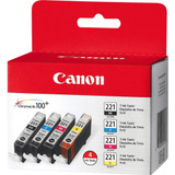 Ink Cartridge, 4/PK, Color