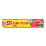 ClingWrap Plastic Wrap, 200 Square Foot Roll, Clear