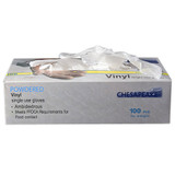 Small Lightly Powdered Vinyl Gloves, 10 Boxes of 100
