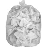 High-density Resin Trash Bags, 38" x 58", 14 mic, 200/CT, Clear