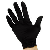 Impact ProGuard Disposable Nitrile Gloves, Powder-Free, Black, Medium, 100/Box, 10 Boxes/Carton